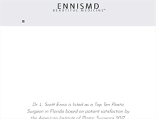 Tablet Screenshot of ennismd.com